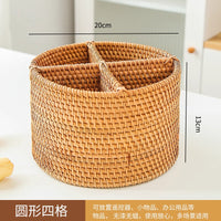 Rattan Remote & Pen Organizer