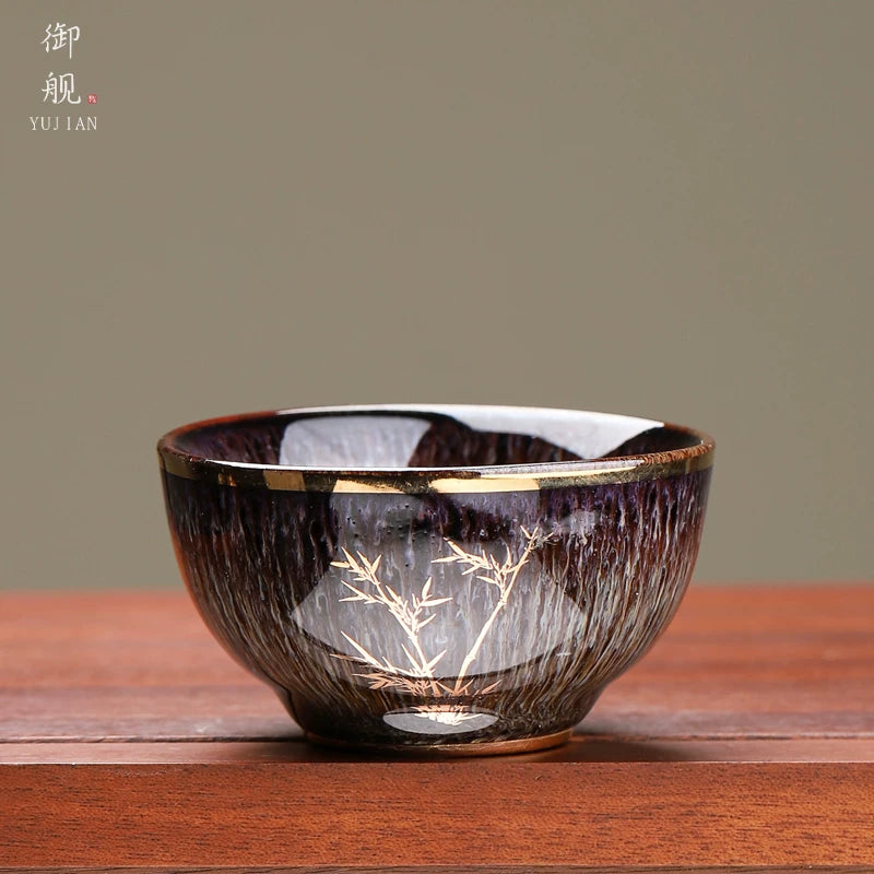 Hare's Fur Gilded Bamboo Host Cup