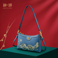 Embroidered Small Shoulder Crossbody Bag