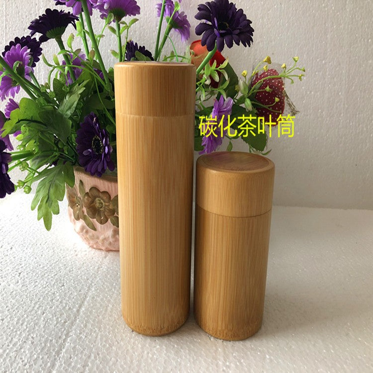Slim Bamboo Tea Canister
