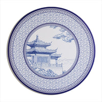复古花卉油画系圆形西餐垫 咖啡杯圆垫 PVC印花防水防油高档餐垫