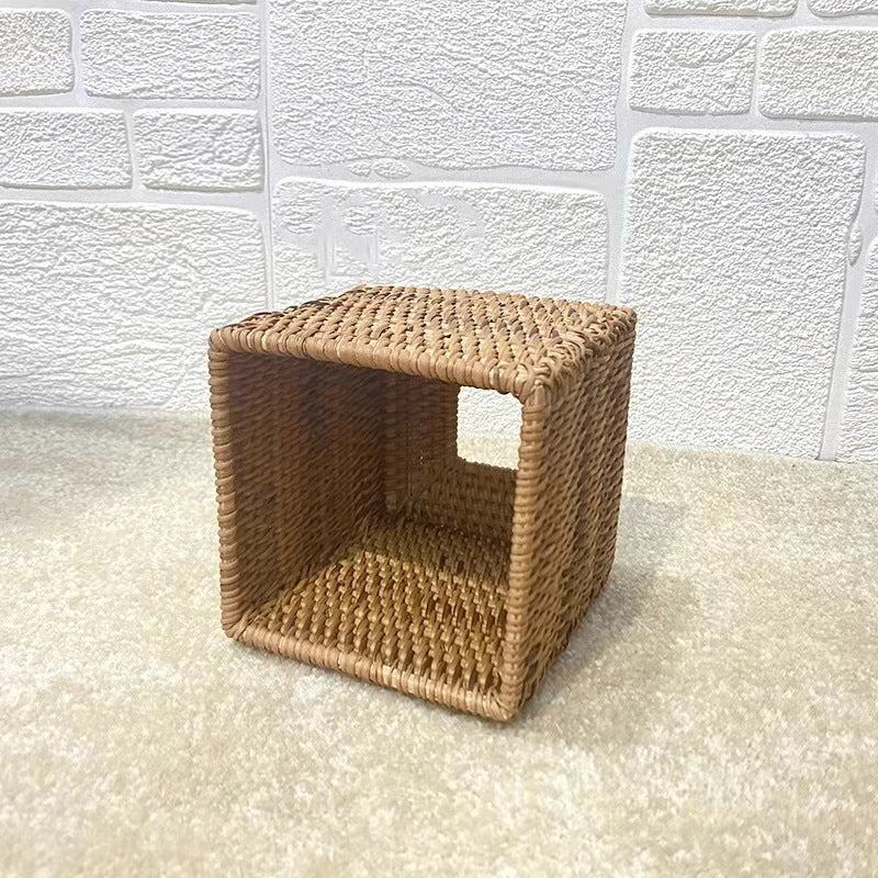 Rattan Tissue Box & Napkin Holder