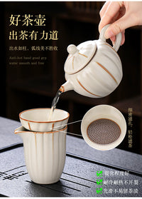 Ru Kiln Tea Set with Tea Tray