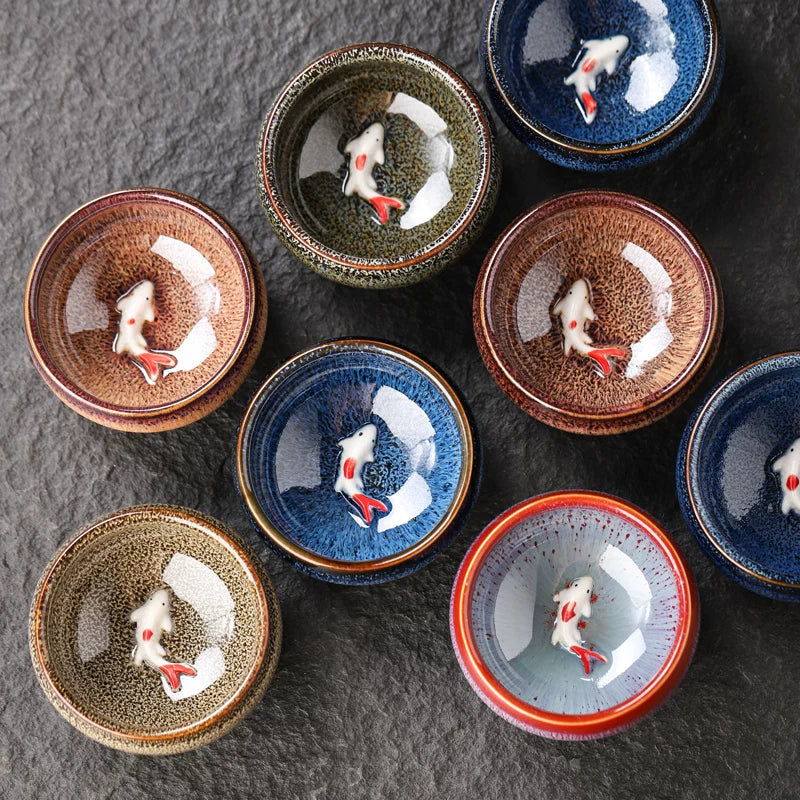 Kiln-Change Fish Tea Cup