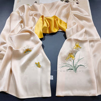 Su Embroidery Mulberry Silk Scarf, 175 cm