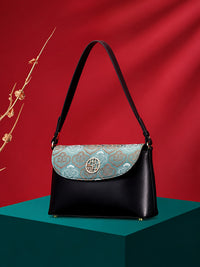 Embroidered Zhuang Brocade Crossbody Bag