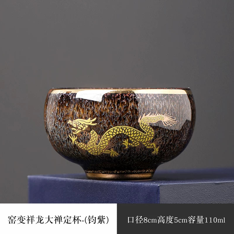 Auspicious Dragon Gilded Teacup