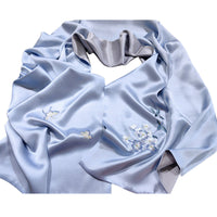 Mulberry Silk Su Embroidered Heritage Scarf
