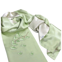 Su Embroidery Ginkgo Double-Sided Silk Shawl