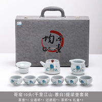Ge Kiln Thousand Li Landscape Tea Set
