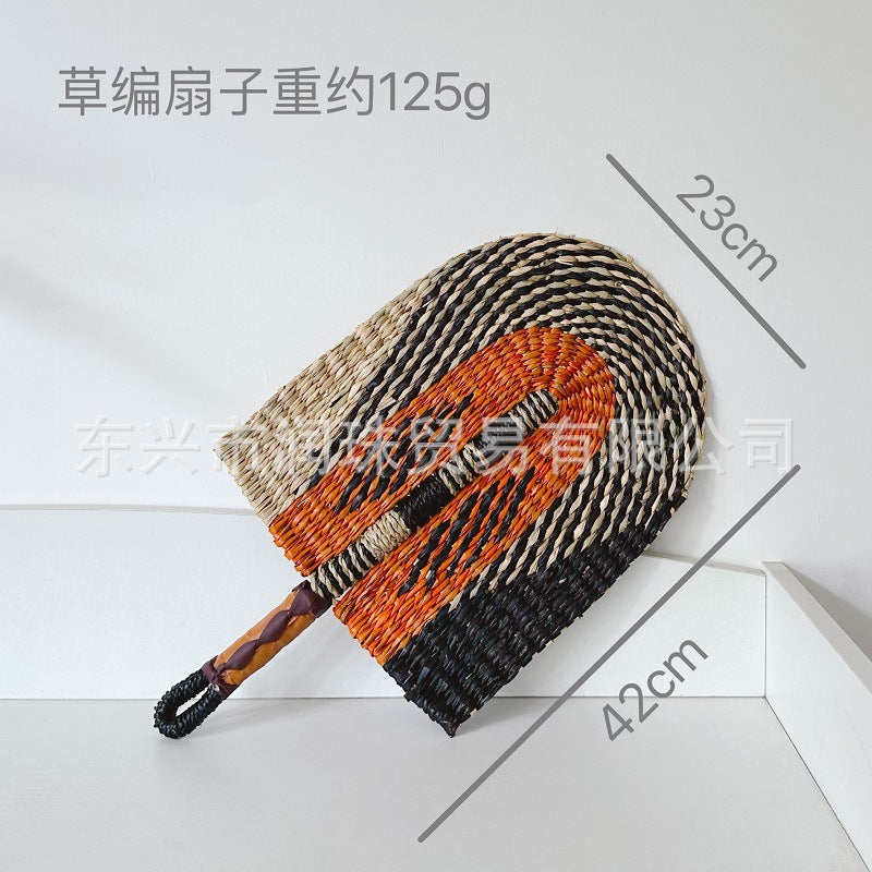 Woven Seagrass Decorative Wall Fan