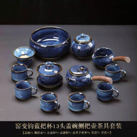 Jun Kiln Side-Handle Teapot Tea Set