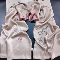 Mulberry Silk Embroidered Qipao Shawl (Style 2)