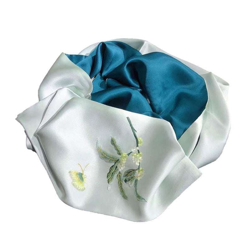 Chinese Style Su Embroidery Silk Shawl