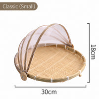 Bamboo Drying Basket with Mesh