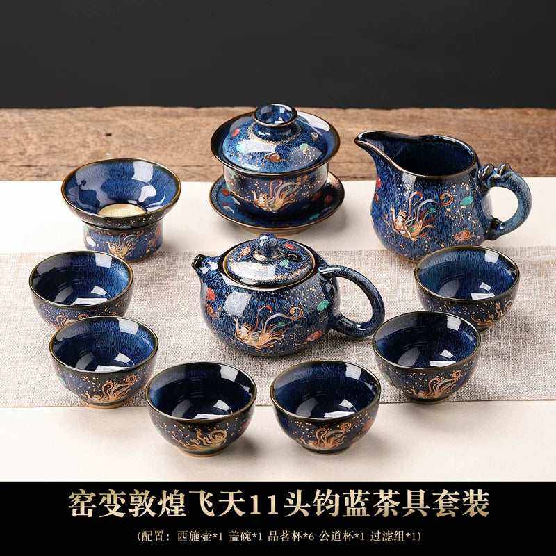 Dunhuang Flying Apsara Automatic Tea Set