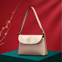 Embroidered Zhuang Brocade Crossbody Bag