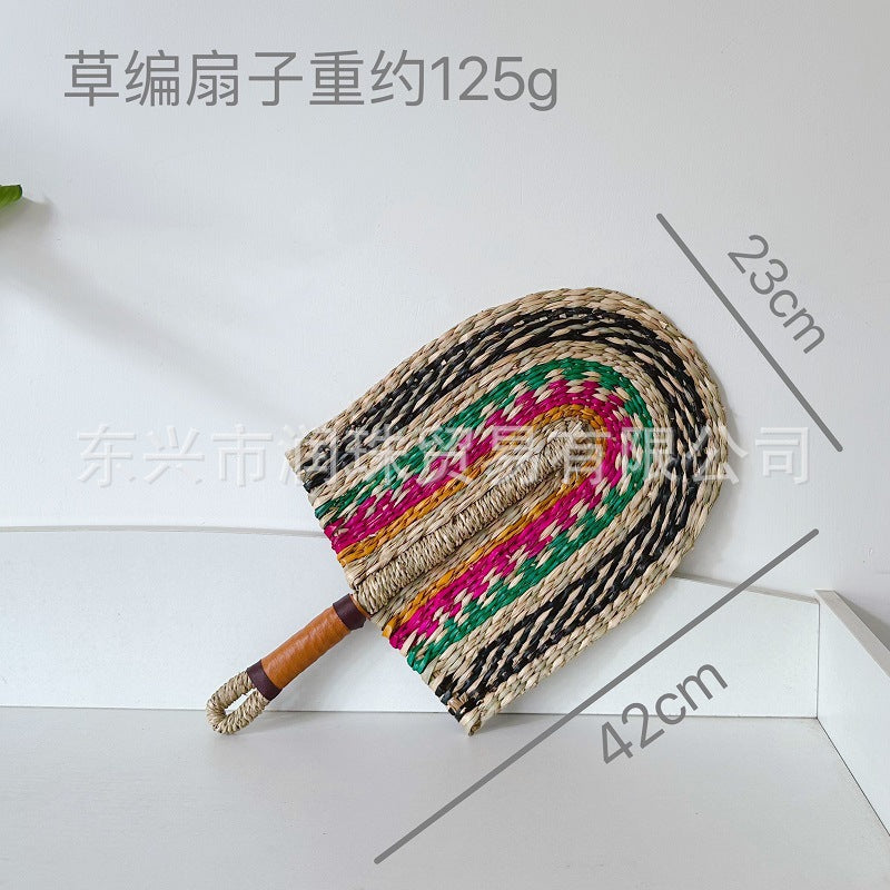 Woven Seagrass Decorative Wall Fan