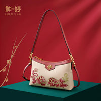 Embroidered Small Shoulder Crossbody Bag