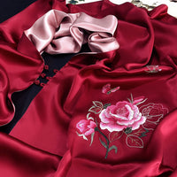 Retro Su Embroidered Silk Shawl, 190cm