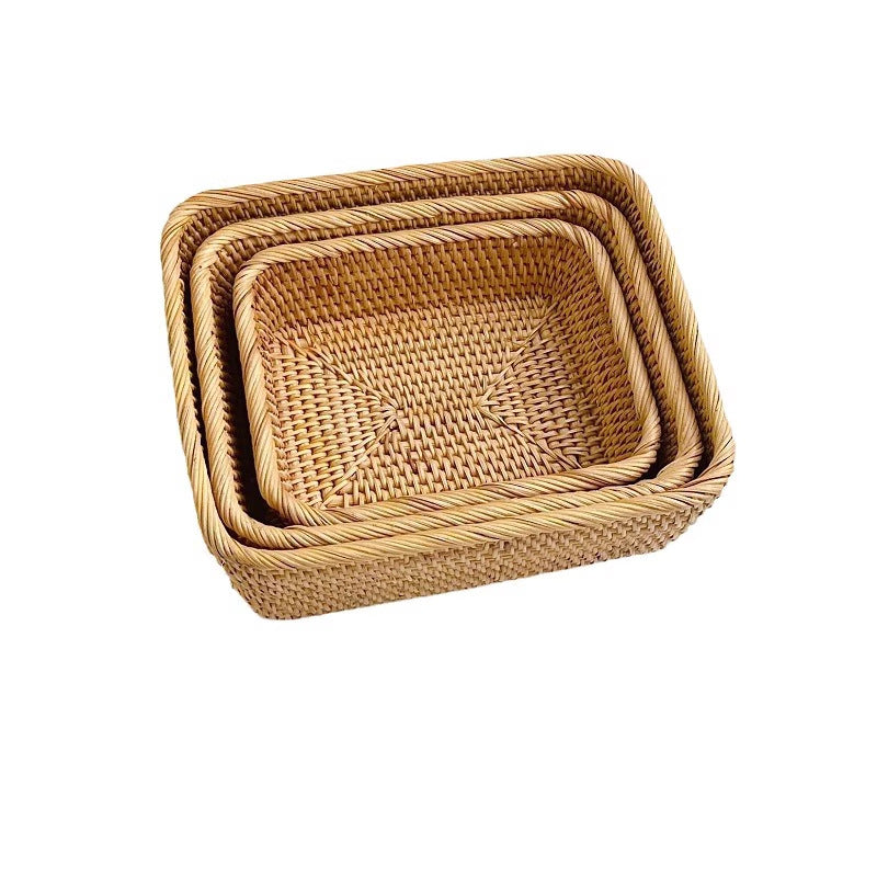 Square Rattan Fruit Basket