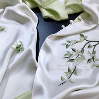 Mulberry Silk Embroidered Qipao Shawl (Style 2)