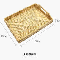 Multi-Purpose Rattan Tray