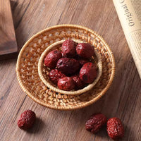 Openwork Rattan Fruit Basket