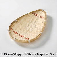 Bamboo Snack Tray, Four Shapes