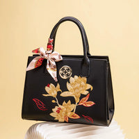 Embroidered Crossbody Handbag