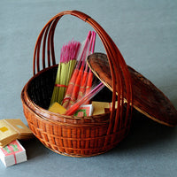 Extra-Large Bamboo Offering Basket with Lid