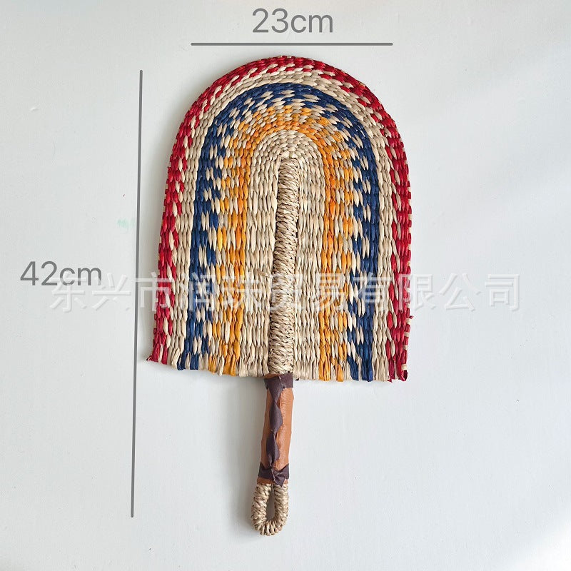 Woven Seagrass Decorative Wall Fan