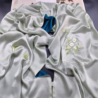 Hand-Embroidered Su Silk Shawl, Suzhou Heritage