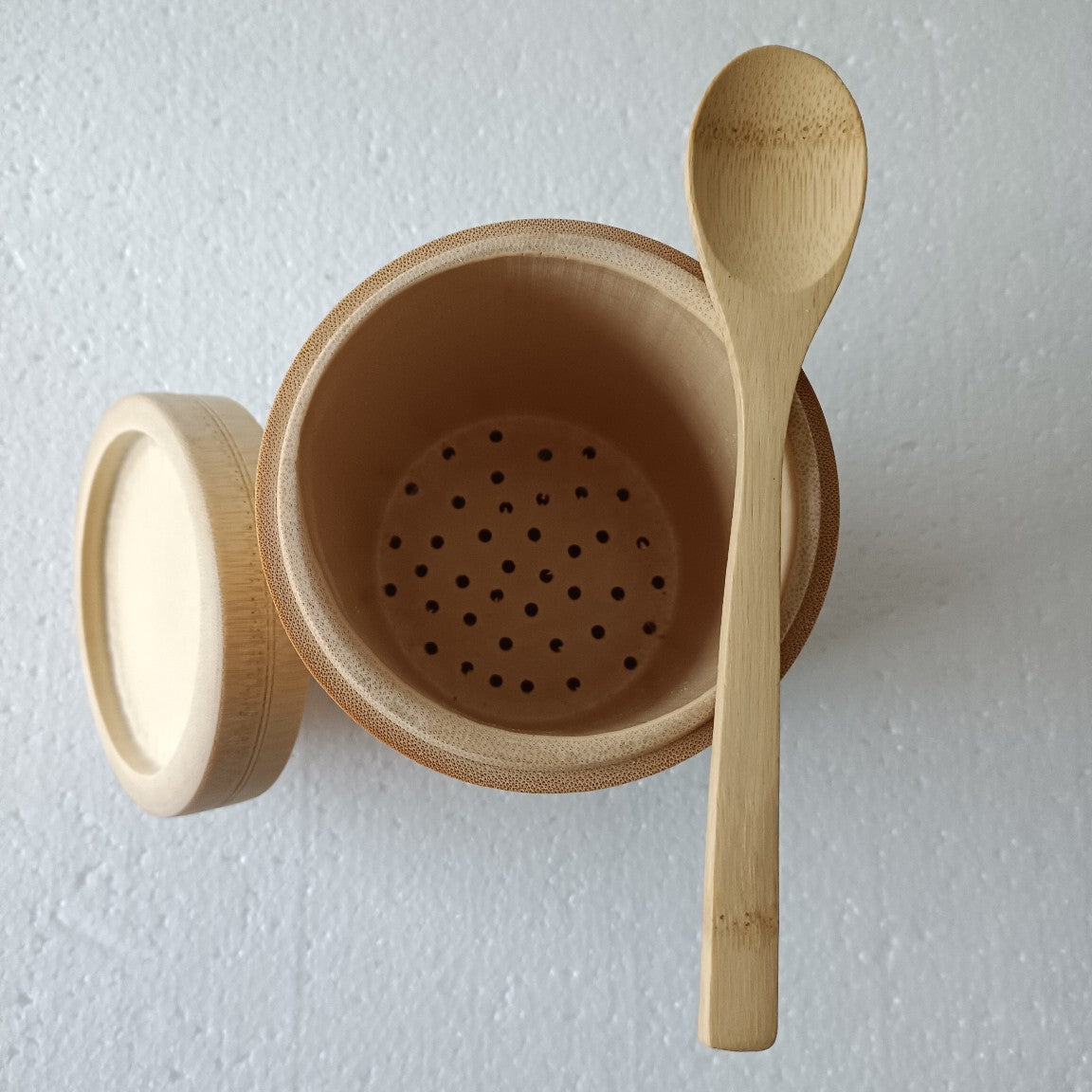 Fresh Bamboo Steamer Tube with Spoon