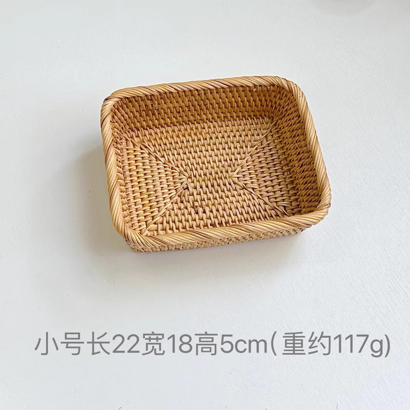 Square Rattan Fruit Basket