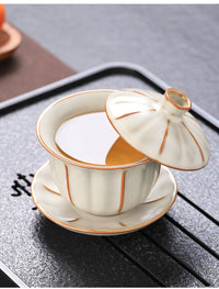 Ru Kiln Tea Set with Tea Tray