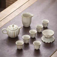 Ru Kiln Tea Set with Tea Tray