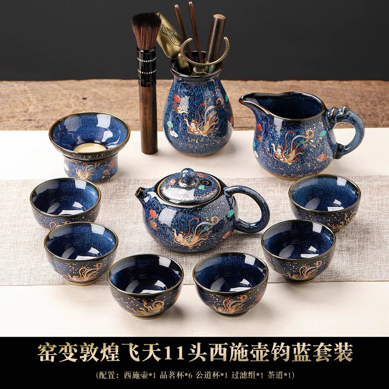 Dunhuang Flying Apsara Automatic Tea Set