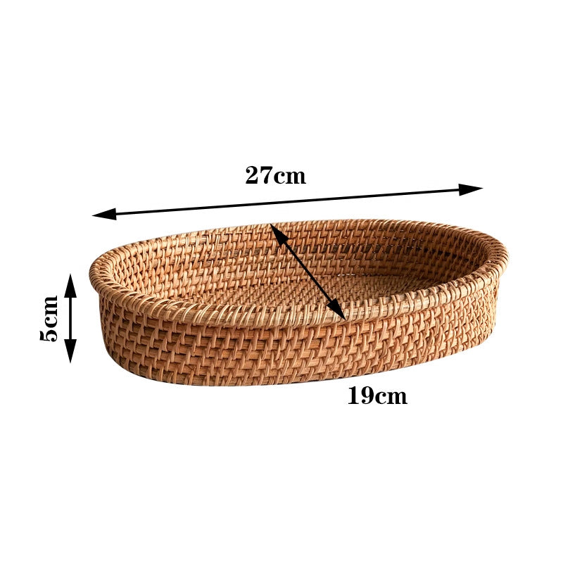 Oval Rattan Bread Basket