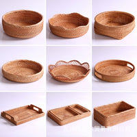 Rattan Trays & Footed Fruit Bowls