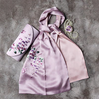Su Embroidery Silk Scarf, Clutch and Ring Set