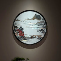 Suzhou Embroidery Round Art "Shanshui"