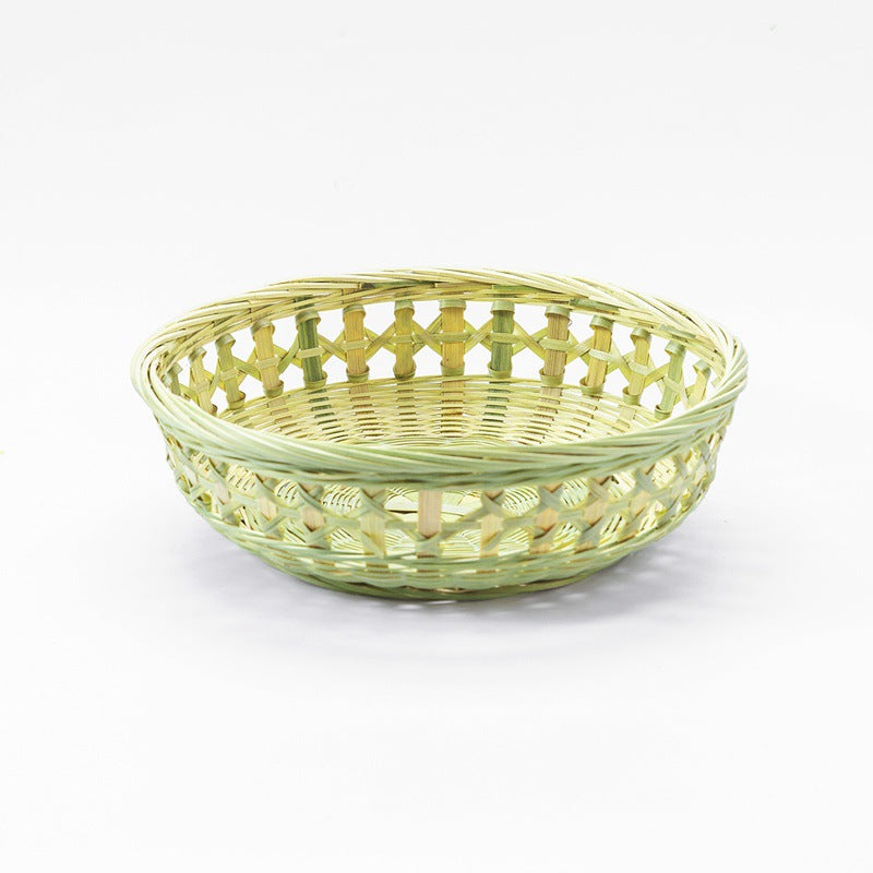 Openwork Bamboo Snack Basket