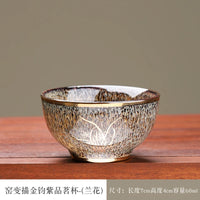 Hare's Fur Gilded Bamboo Host Cup