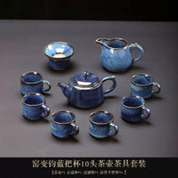 Jun Kiln Side-Handle Teapot Tea Set