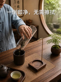 玻璃倒挂香插松塔香线香不落灰香插创意香夹家用插香熏香固定器