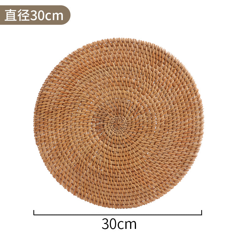Handwoven Rattan Coaster