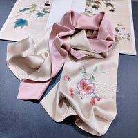 Double-Layer Su Embroidered Silk Scarf