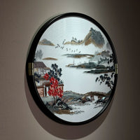 Suzhou Embroidery Round Art "Shanshui"