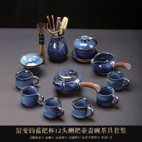 Jun Kiln Side-Handle Teapot Tea Set